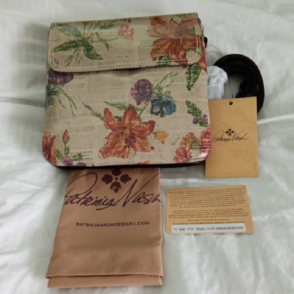 Patricia Nash Multicolor Floral Crossbody Bag